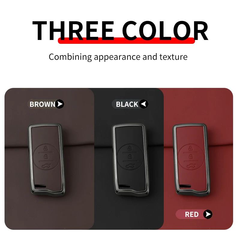 Funda de cuero y metal para llave Chery Tiggo, Arrizo y Exeed - imagen 2