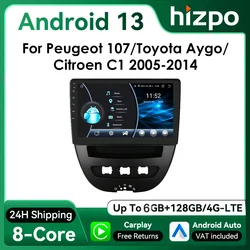 Autoradio Hizpo 10″ para Peugeot 107, Toyota Aygo y Citroën C1