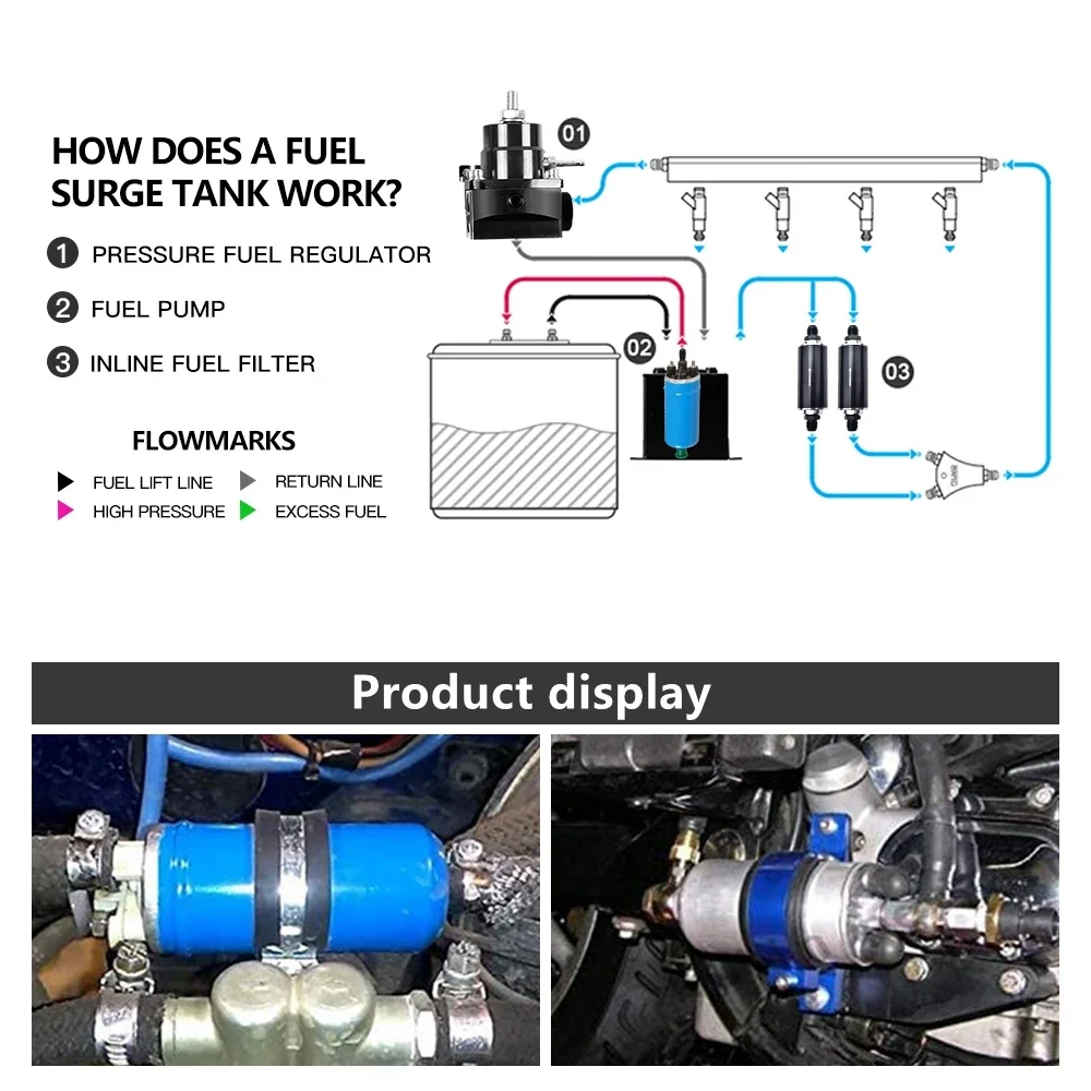 0580464038   Conector externo Universal de bomba de combustible eléctrica de alta presión para Benz Renault BMW Alfa Peugeot 405 Opel Citroen - imagen 3