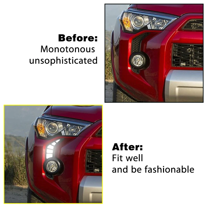 Kit luces LED DRL Toyota 4Runner 2014-2021 blanco diurno - imagen 4