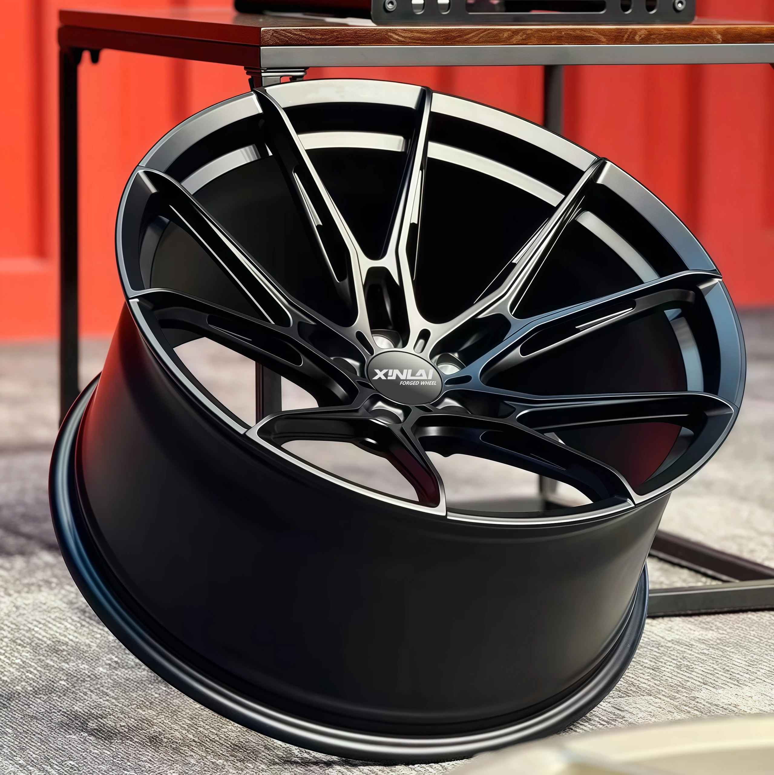XINLAI Ruedas forjadas negras mate - Tuning para BMW AMG Nismo - imagen 4