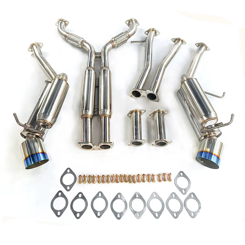 Escape catback doble punta quemada 4.5" – Nissan 350Z Z33 V35