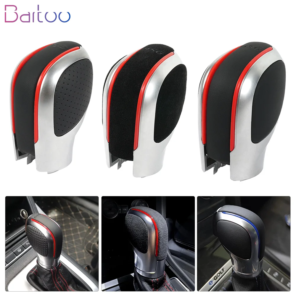 Perilla cambio DSG cuero ante para VW Golf 7 R GTI Passat B7