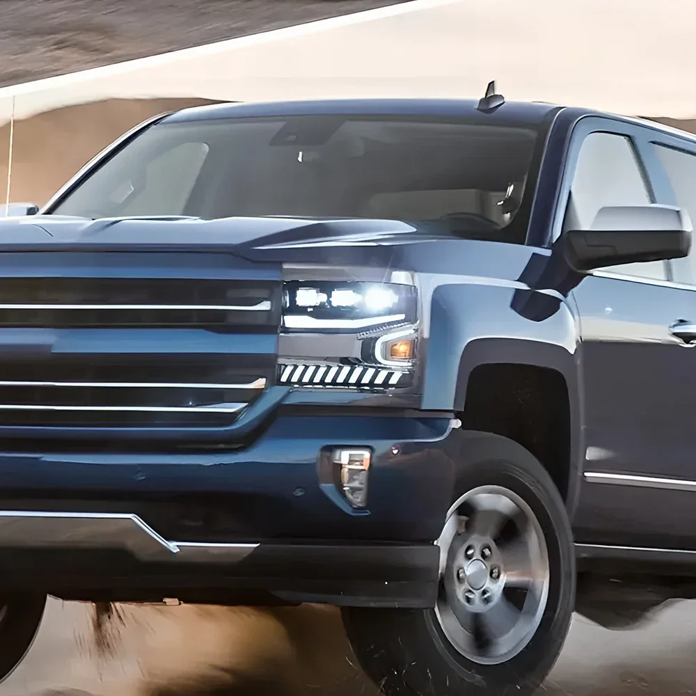 Faros LED delanteros Chevrolet Silverado 2016-2018 proyector mejorado - imagen 5