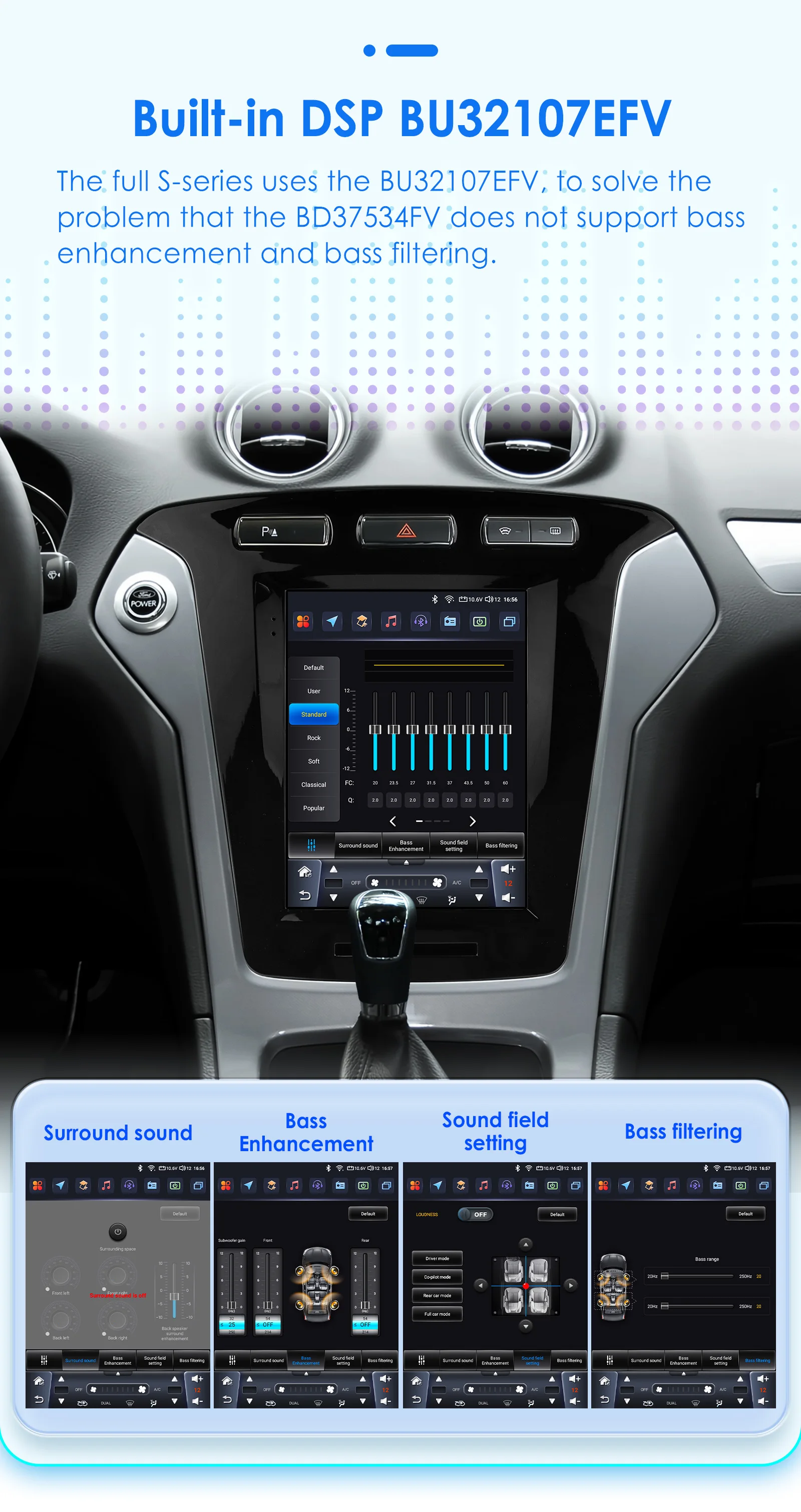 Autorradio Hizpo 9.7" Android 13 CarPlay para Ford Mondeo MK4 y Galaxy - imagen 3
