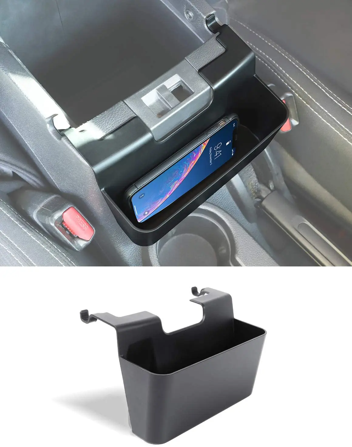 Bandeja consola central Jeep Wrangler JK 2011-2017 con reposabrazos - imagen 2