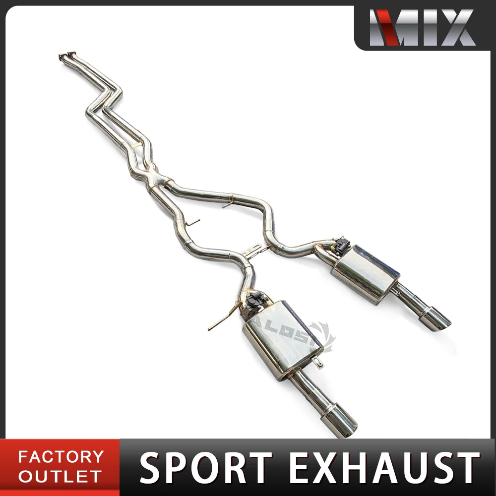 Escape cat-back BMW E90-E93 335i 3.0T N55 acero inoxidable válvula