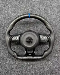 Volante fibra carbono GTI para Volkswagen Golf