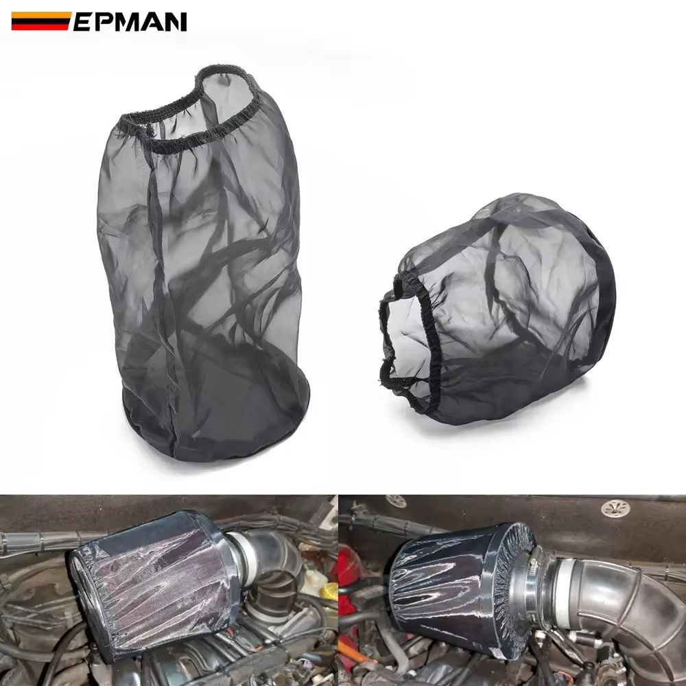 Cubierta negra impermeable EPMAN para filtro de aire cónico universal - imagen 4