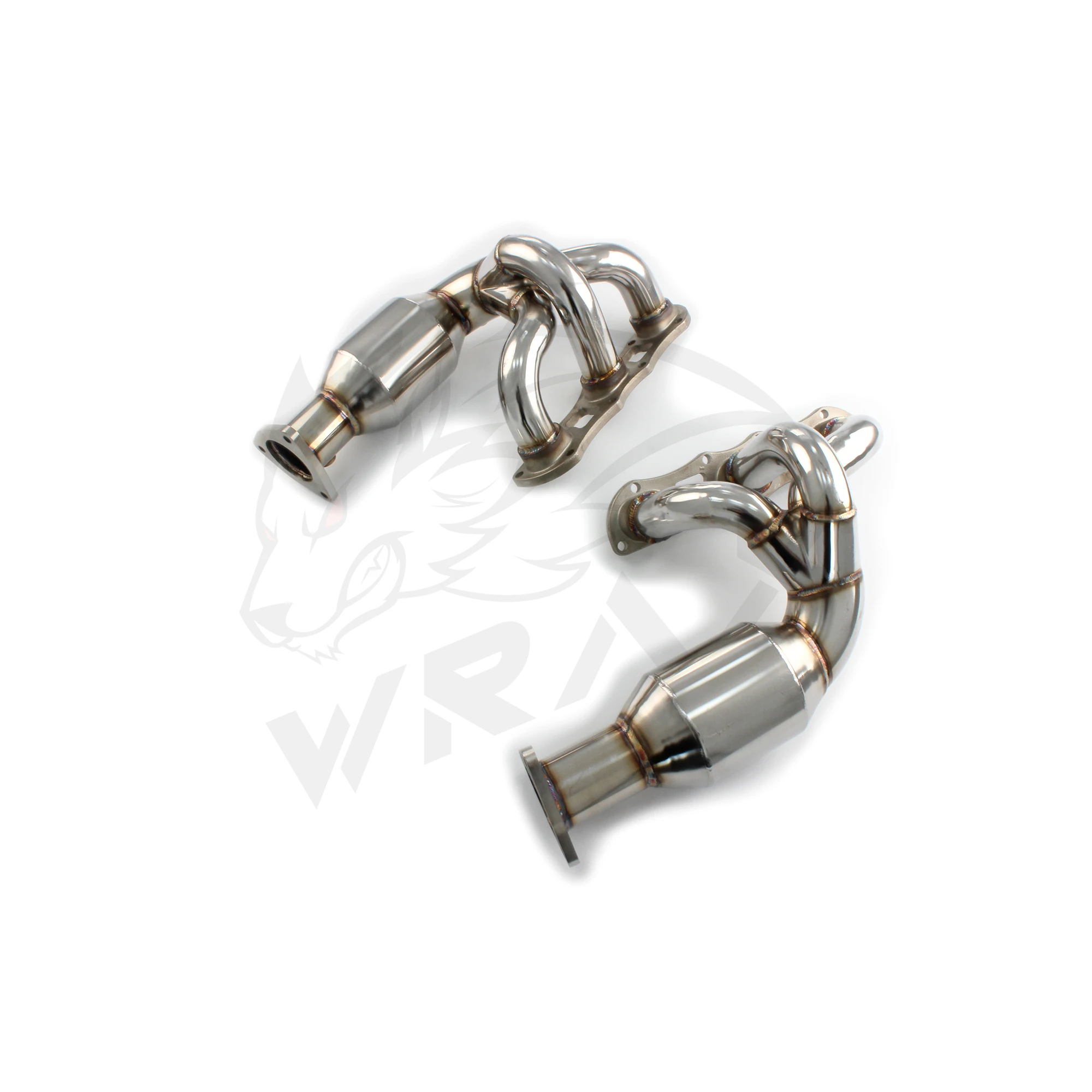 WRAX-colector de escape de alto flujo para Porsche 911 997,2, accesorios de coche con cabezal catalítico sin tubo sin gato - imagen 4