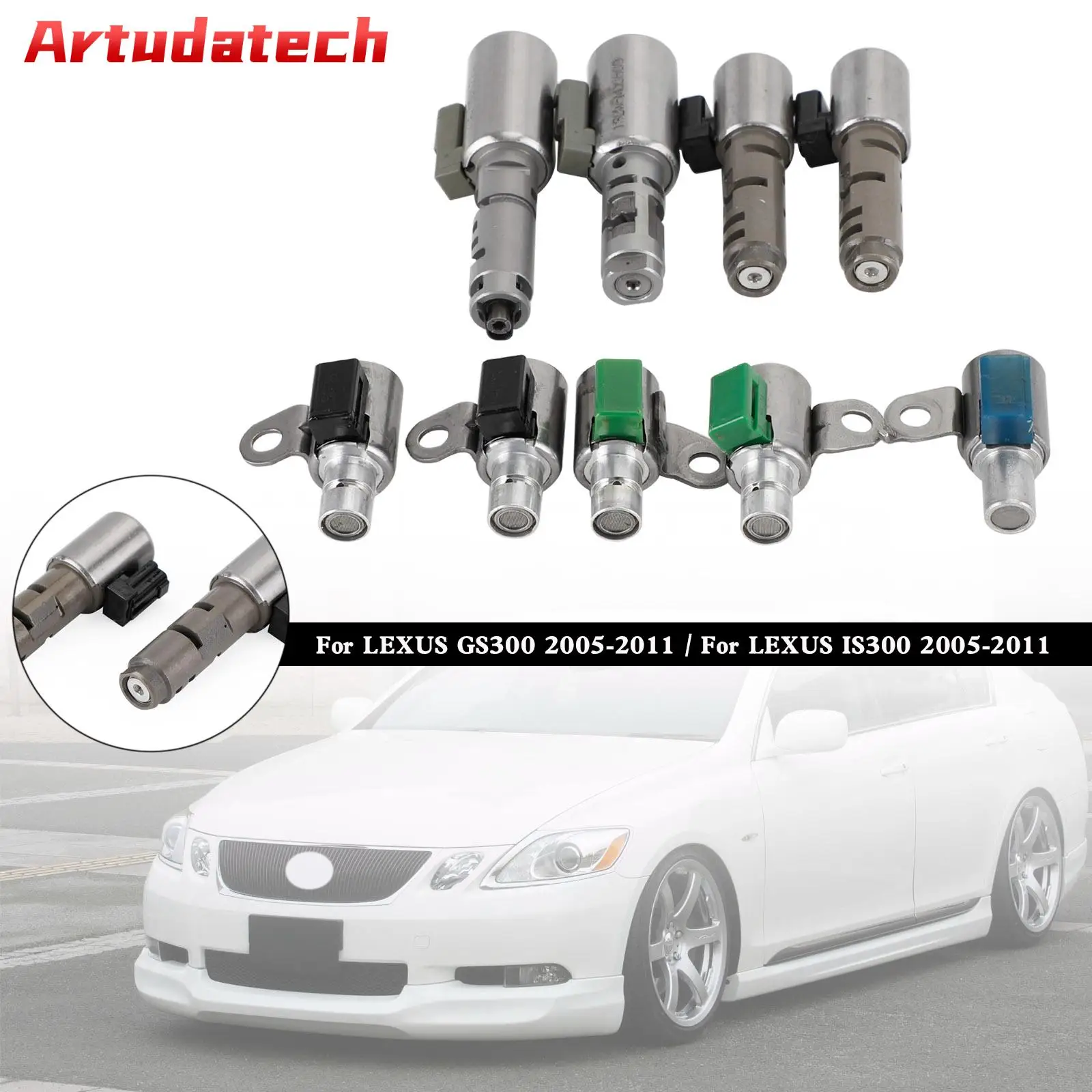 Artudatech Solenoides de transmisión 6 velocidades para Lexus IS