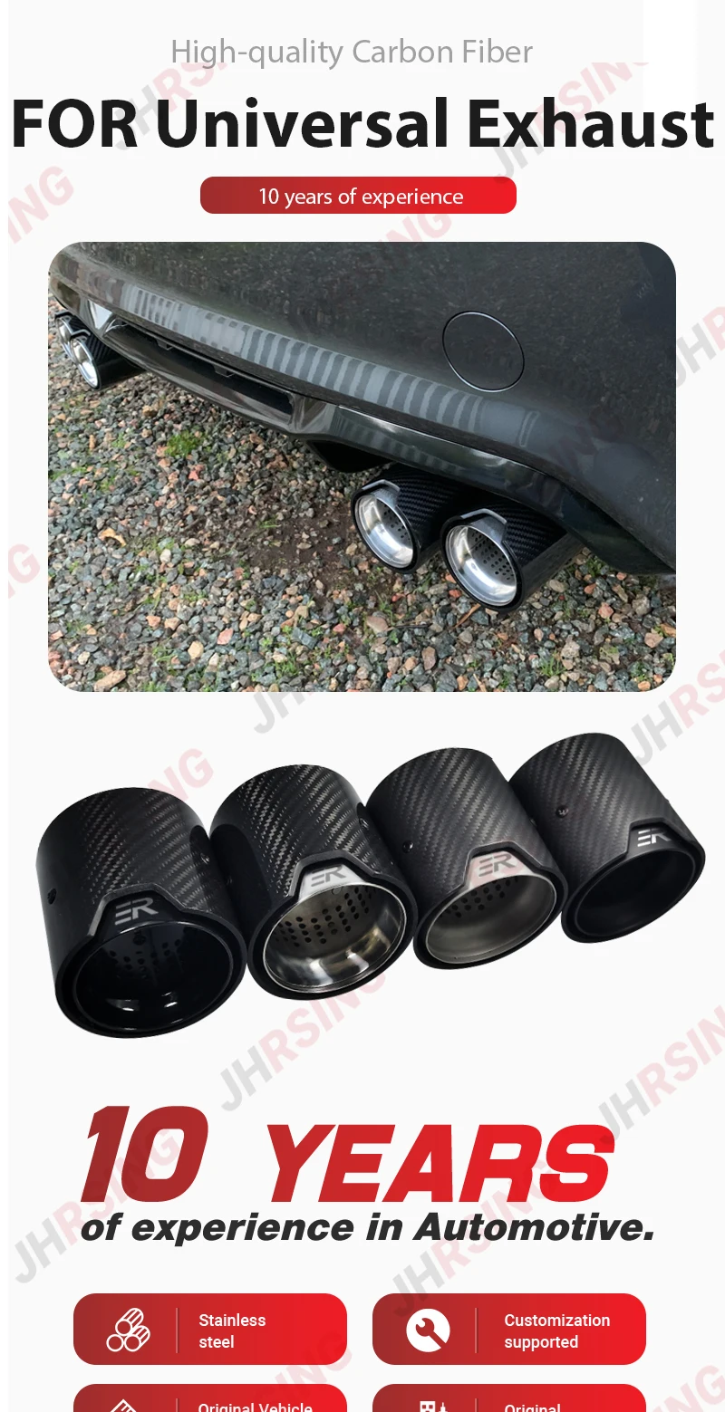 Puntas de escape de fibra de carbono para BMW M Performance