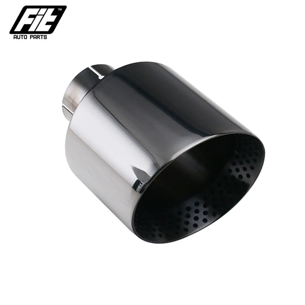 Terminal de escape negro brillante acero inoxidable 127 mm (2,5") - imagen 3