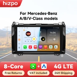 Radio Android 14 Hizpo 9 pulgadas para Mercedes-Benz B200 con CarPlay
