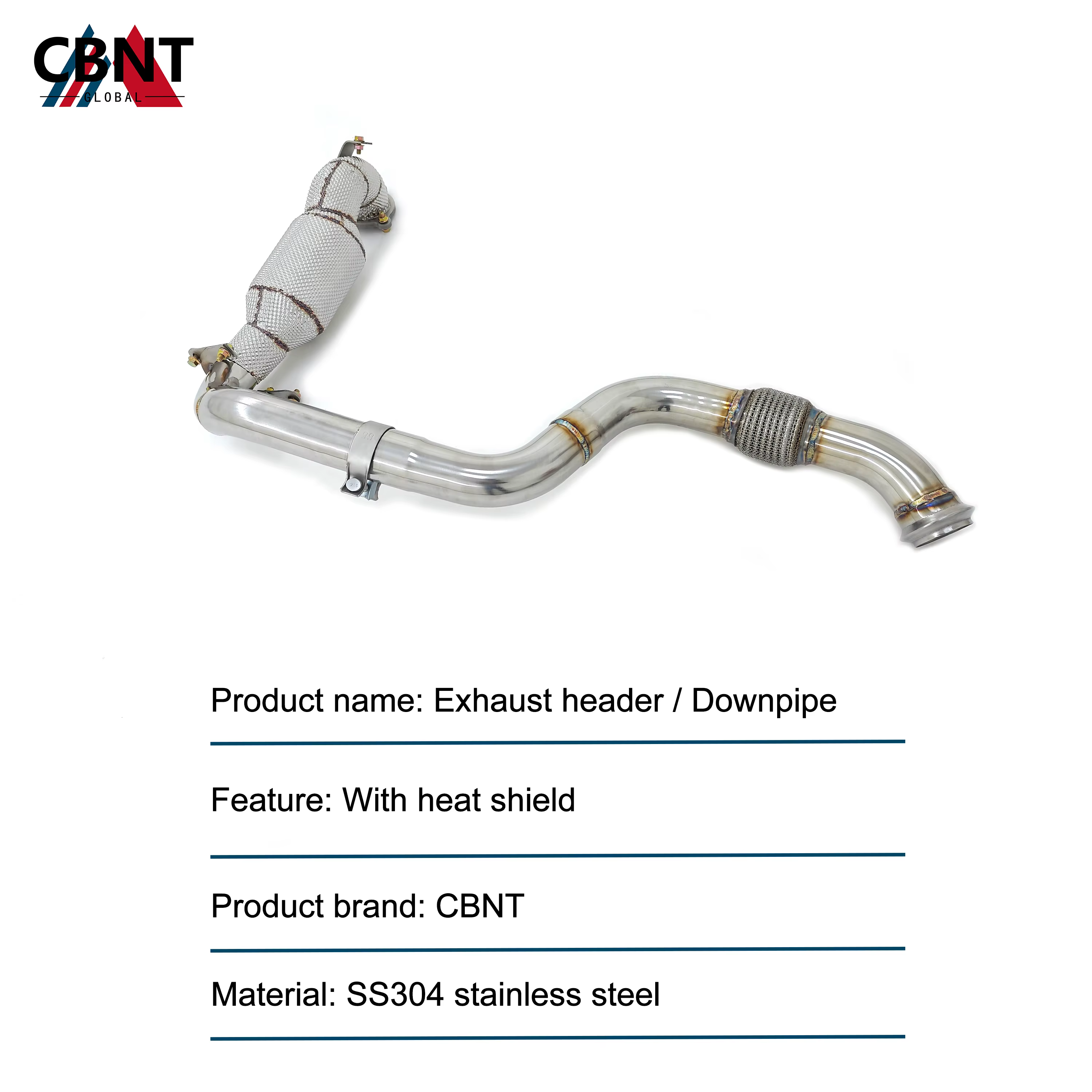 Downpipe CBNT Racing para Mercedes-Benz A180/A200/A260 W176 2.0T - imagen 3