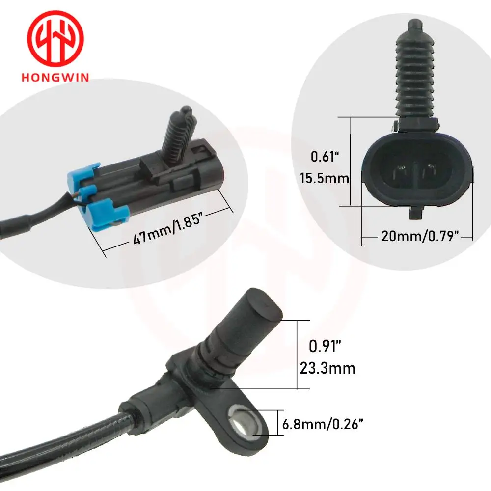Sensor ABS compatible con aplicaciones traseras de determinados SUV y pick-up