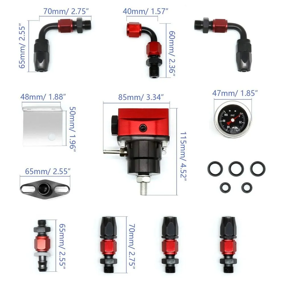 Regulador presión combustible EFI ajustable AN6 para Toyota 7MGTE - imagen 2