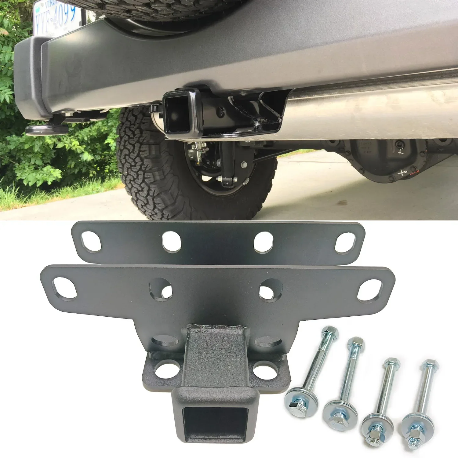 Kit receptor de remolque 2'' – Jeep Wrangler JK/JKU/JL 2007-2023