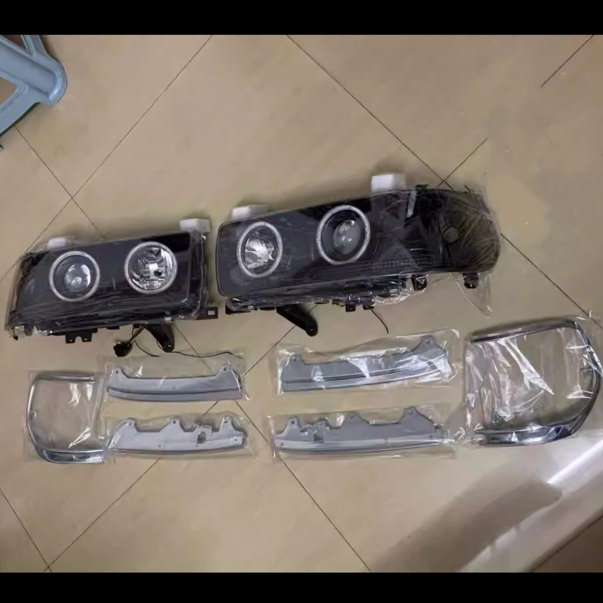 Conjunto de faro delantero para Toyota Land Cruiser FZJ80