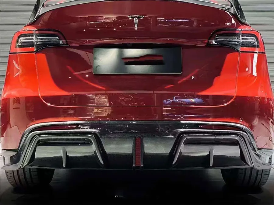 Vista trasera completa del Tesla Model Y