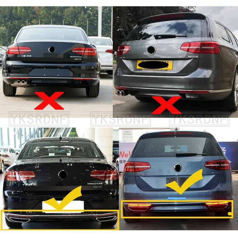 Difusor trasero deportivo Volkswagen Passat B8 Variant 2015-2019 - imagen 2