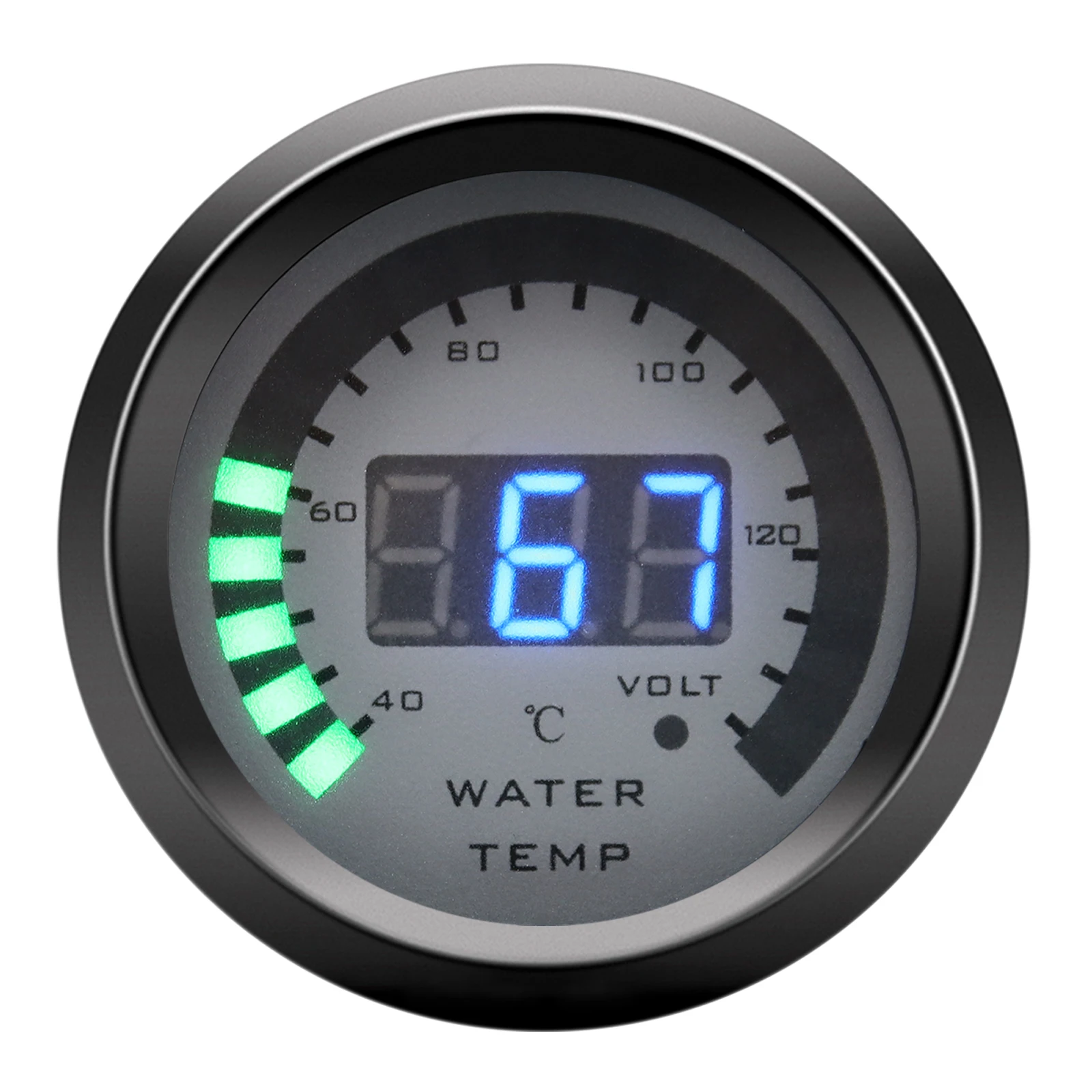 Medidor de vacío y presión de aceite 12V para turbo 52 mm - imagen 2