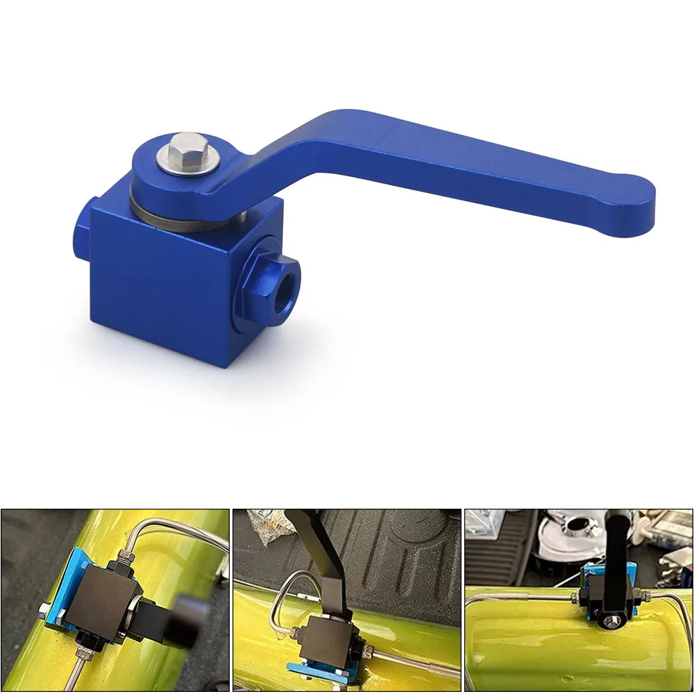 Válvula de corte para línea de freno de aluminio NPT 1/8" - imagen 2