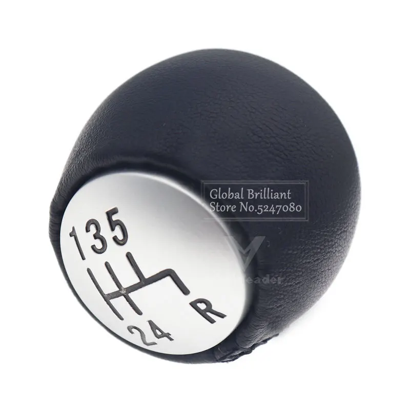 Pomo palanca cambios cuero PU 55347088 – Alfa Romeo GT 147 166 3.2 V6 - imagen 3