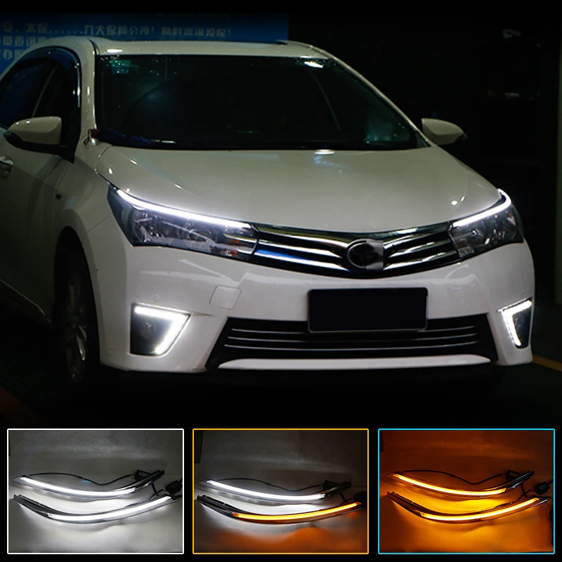 Faro CEJA LED DRL para Toyota Corolla 2014-2018 con luz diurna