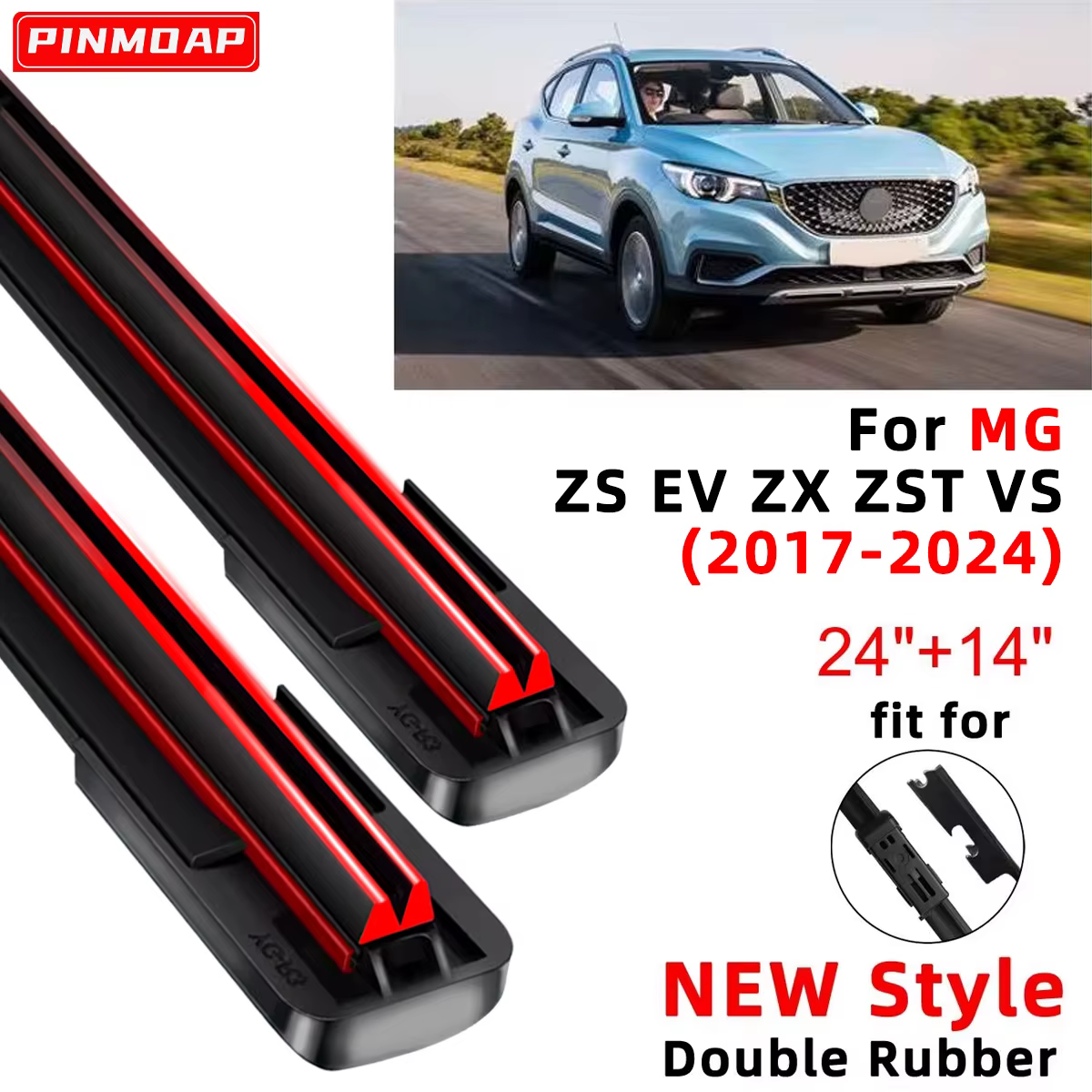 Limpiaparabrisas delantero para MG ZS EV ZX ZST 2017-2024