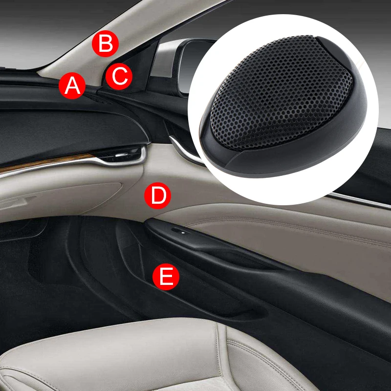 Tweeters universales TW-106 de domo para audio de coche - imagen 3