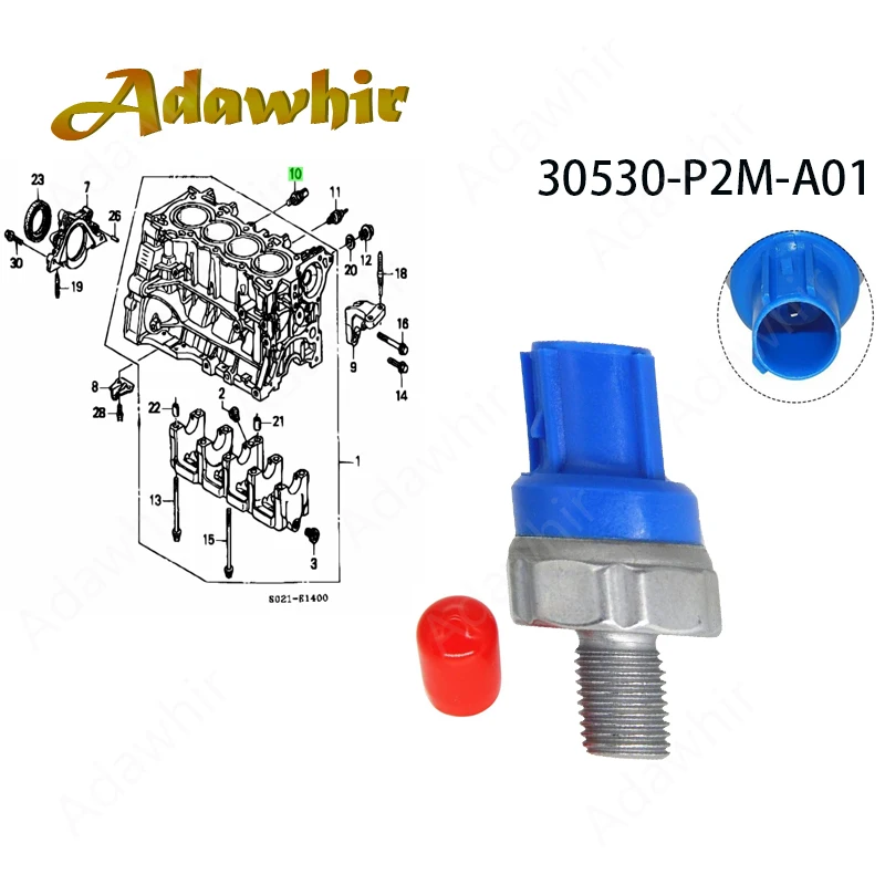 30530-P2M-A01 Sensor de detonación para Honda Civic, HR-V y Acura RL