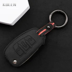 Funda de cuero para llave Audi A1 A3 A4 A5 A6 A7 Q3 Q5 Q7 TT