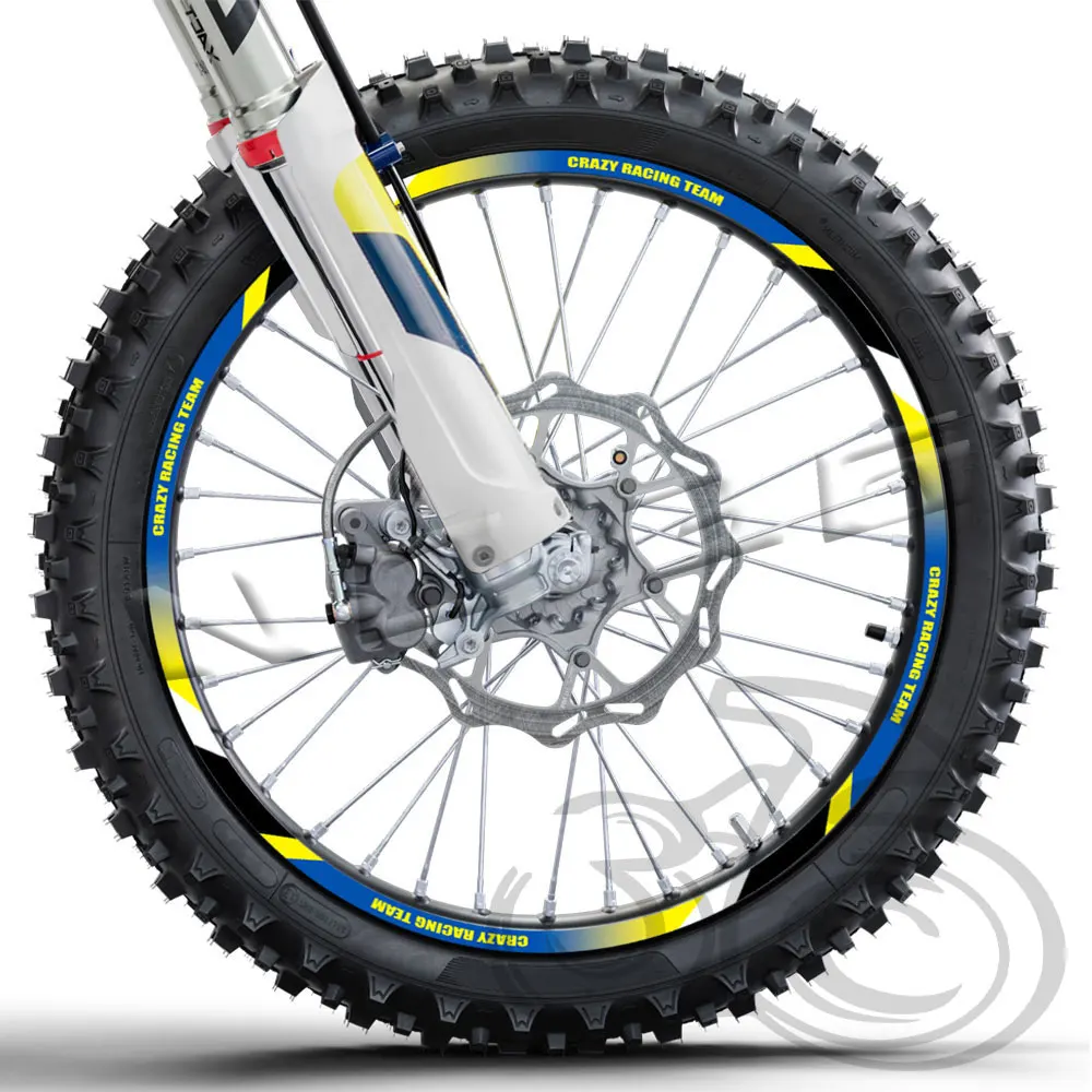 Pegatinas de rueda para motocicleta Husqvarna