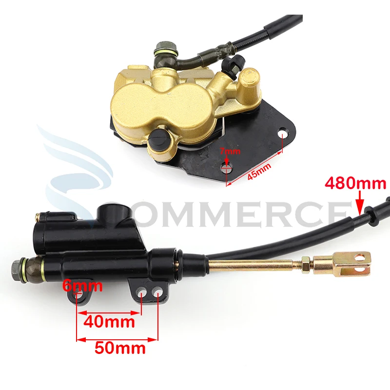 Kit freno de disco hidráulico delantero y trasero para moto compacta - imagen 3