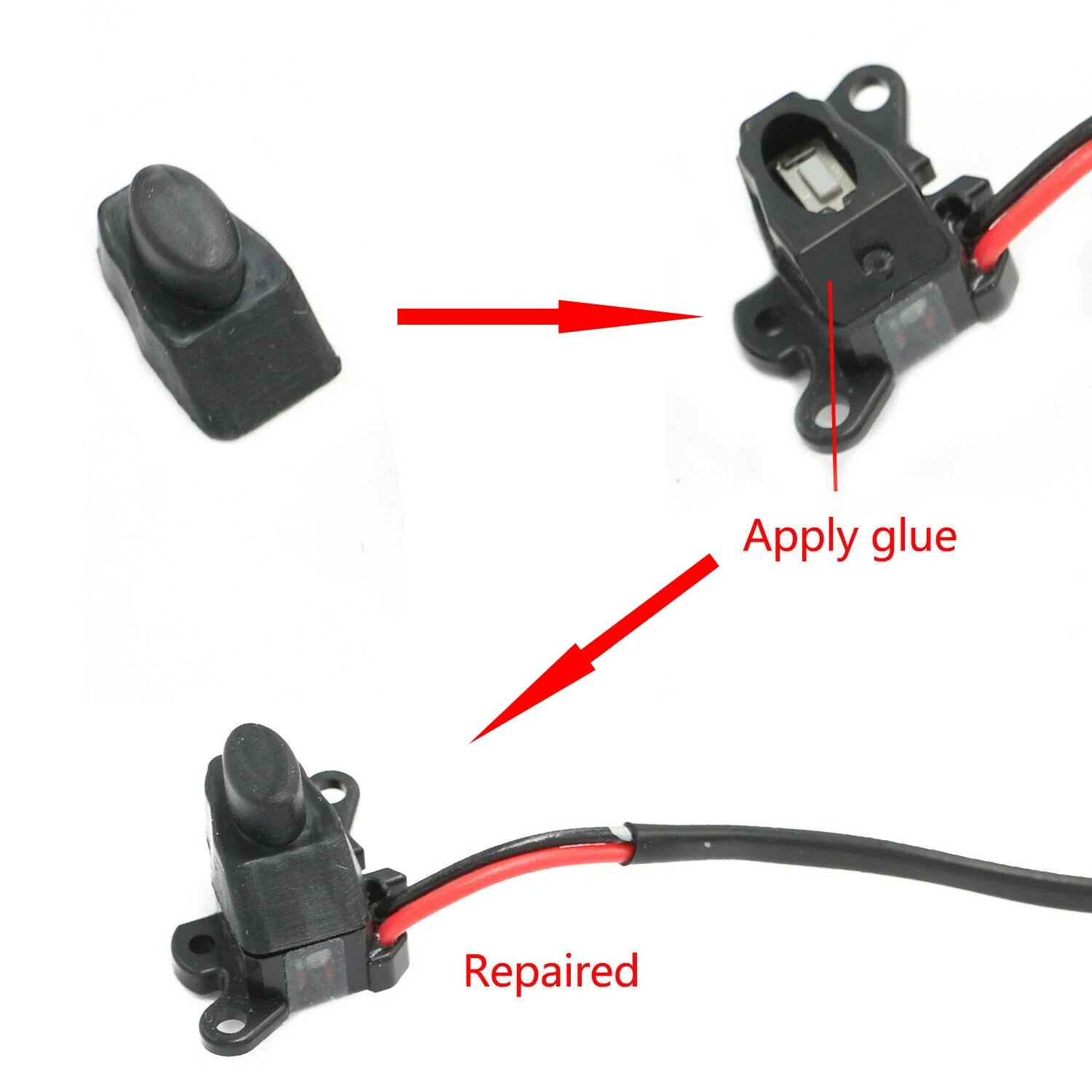 Tapa de botón de goma para manilla keyless Mazda 6 y RX-8 - imagen 5