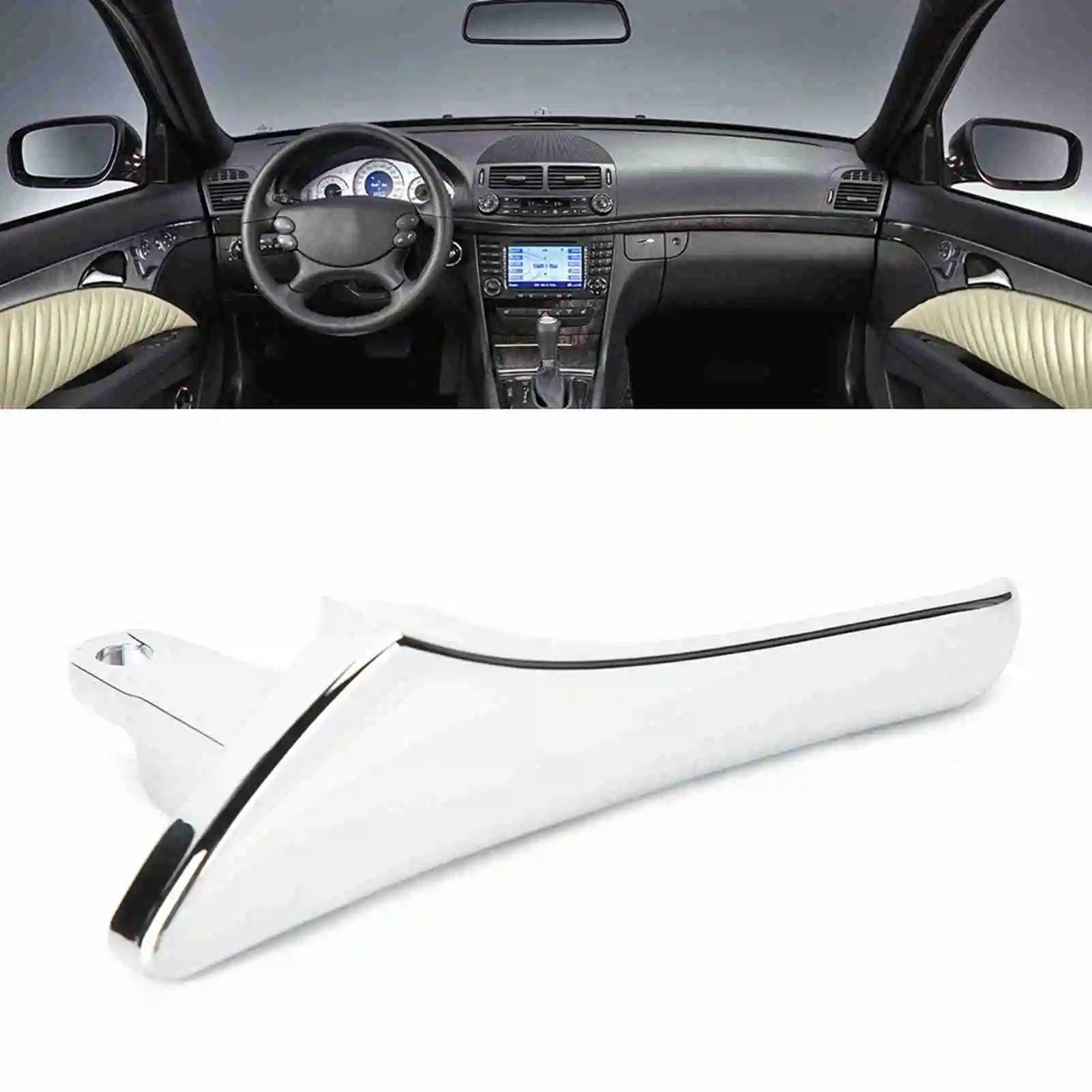 Maneta puerta interior Mercedes-Benz W211 izquierda cromada 2117660124 - imagen 5