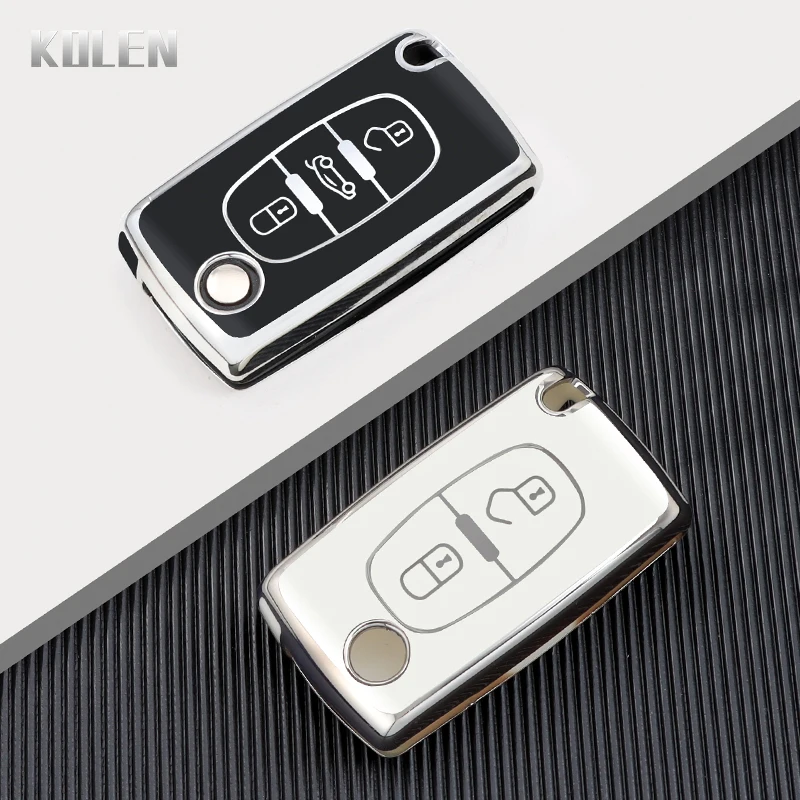 Funda TPU llave coche Peugeot 107 207 307 308 Citroën C5 C6 C8 - imagen 3