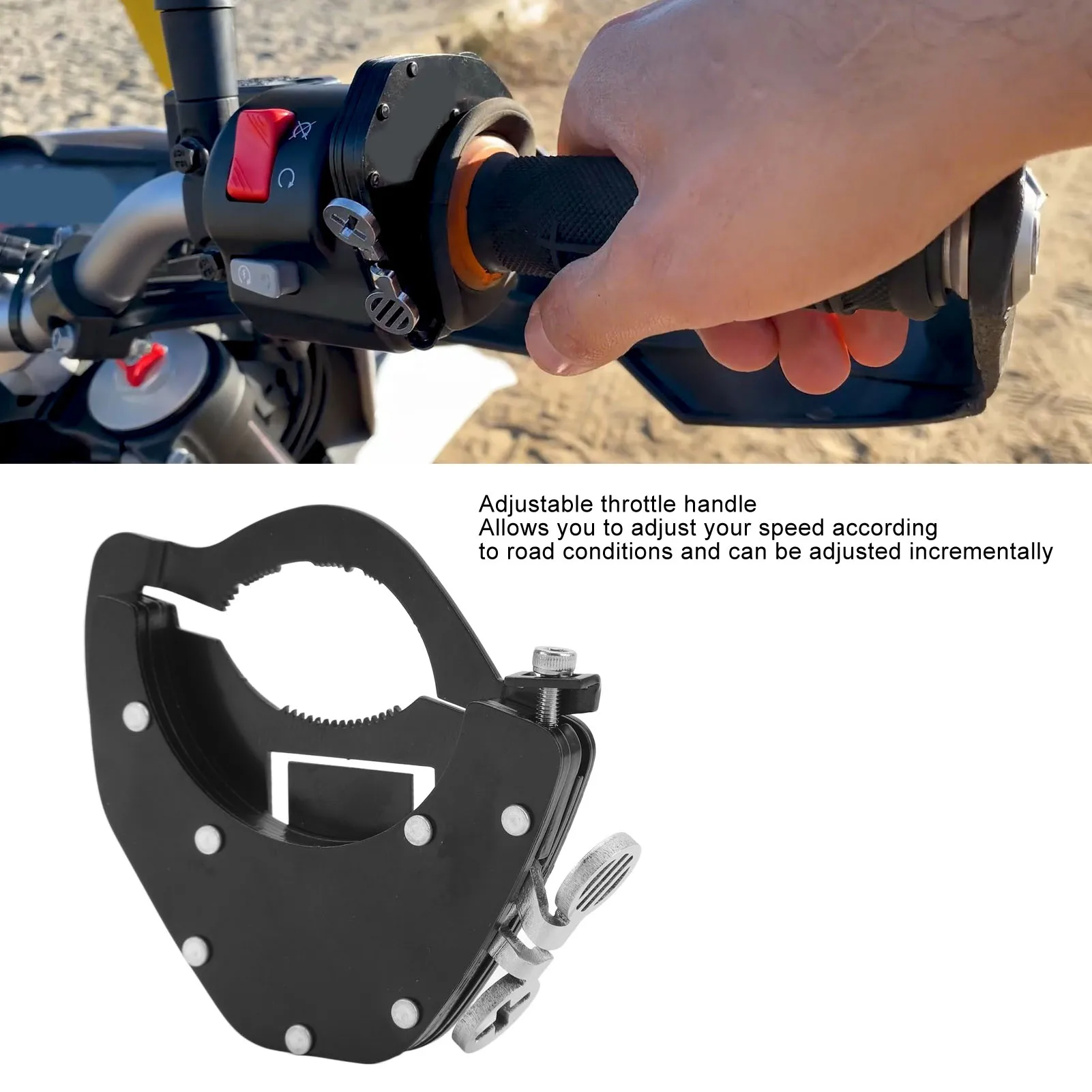 Bloqueo de acelerador universal para moto, anti óxido ajustable - imagen 4