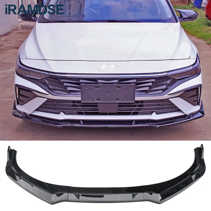 Labio delantero Hyundai Elantra 2023-2025 – Divisor negro