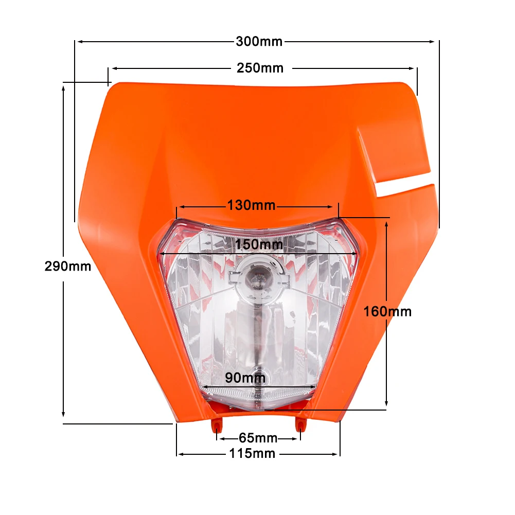 Faro universal con paramanos para KTM EXC, SX-F y XC-W 125-530 - imagen 2