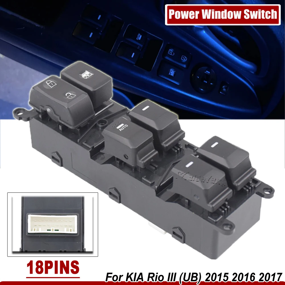 Interruptor principal de ventanilla para Kia Rio III