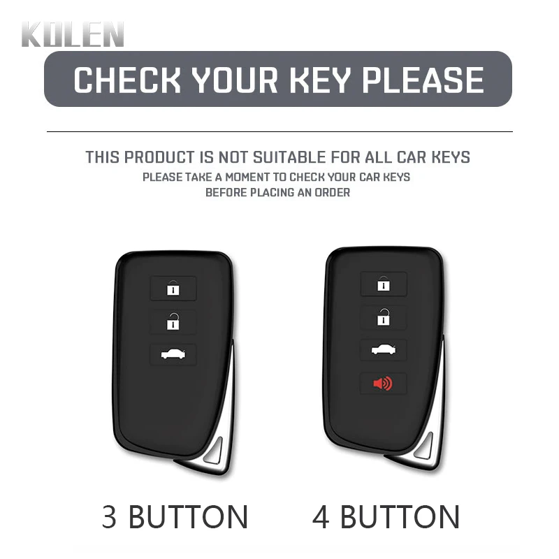 Funda de TPU para llave Lexus NX, IS, RX, ES, GX, LX, LS y UX - imagen 2