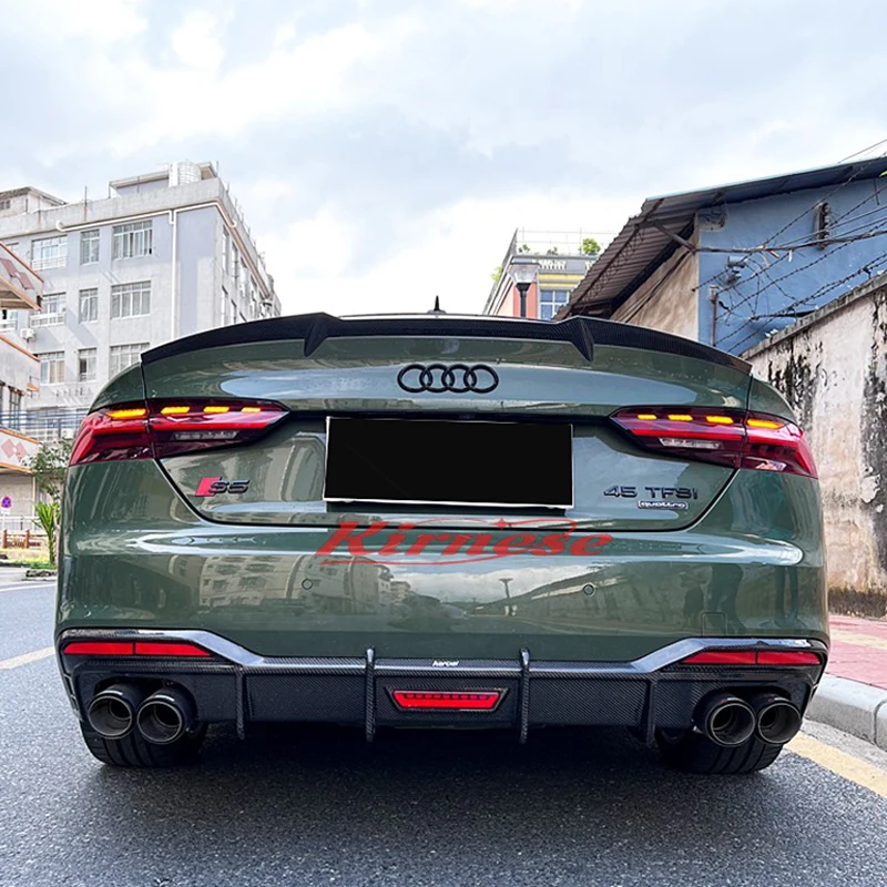 Alerón trasero de fibra de carbono para Audi A5/S5 S-Line B10 - imagen 3