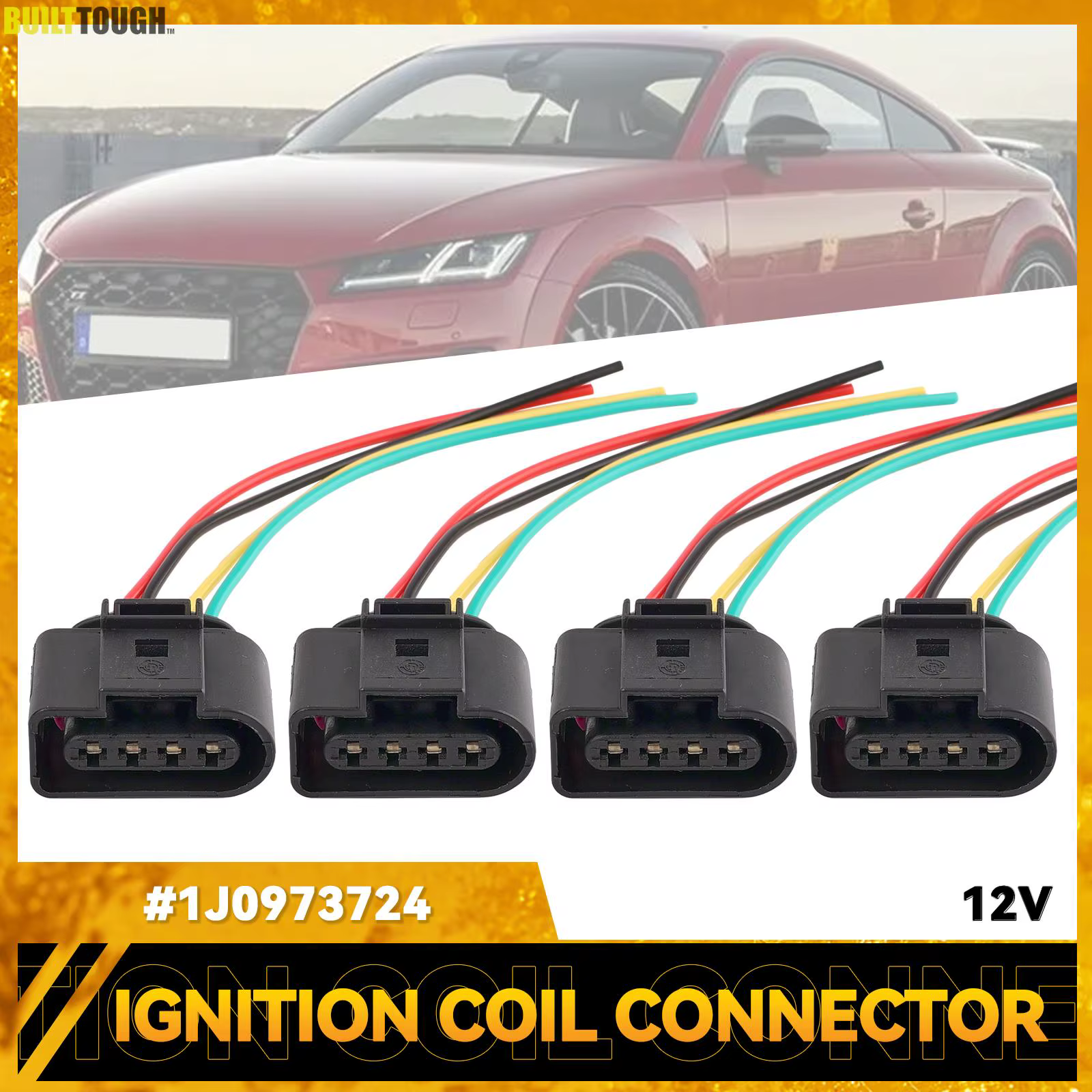 Conector bobina encendido 4 cables 1J0973724 – VW Golf V/VI