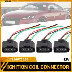 Conector bobina encendido 4 cables 1J0973724 – VW Golf V/VI