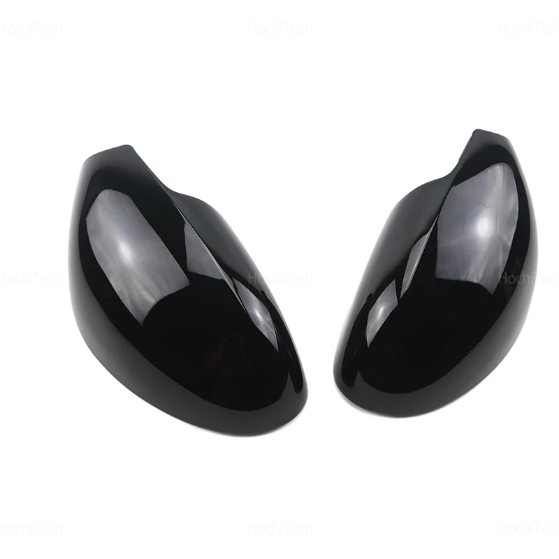 Juego fundas espejo Seat Ibiza 6L 2002-2008 carbono y negro brillo - imagen 3