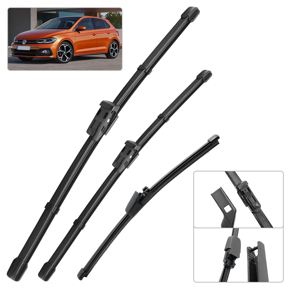 Juego limpiaparabrisas delantero y trasero VW Polo 6 2017-2023 - imagen 2