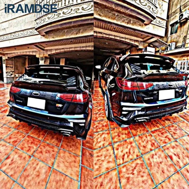 Alerón lateral luneta trasera Kia Forte/Cerato 2016-19 negro brillo - imagen 2