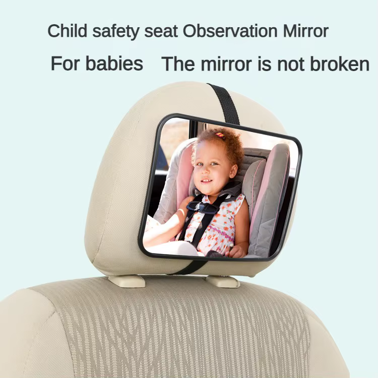 Espejo retrovisor ajustable en asiento infantil